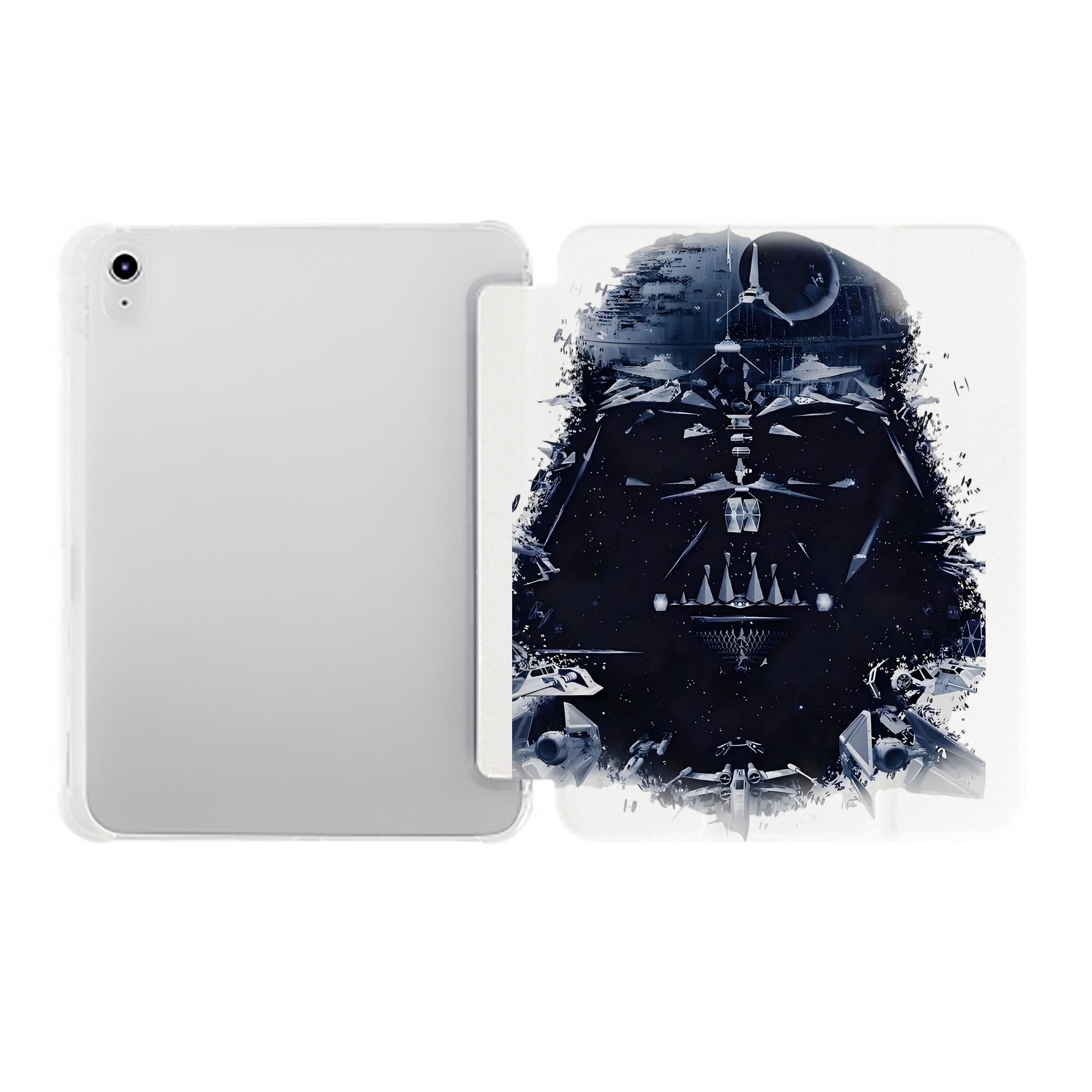 （画像用） スター・ウォーズ Star Wars IPad ケース ペン収納付き 三つ折りスタンド PUレザー×シリコン 対応機種9.5/10.5/10.9インチ